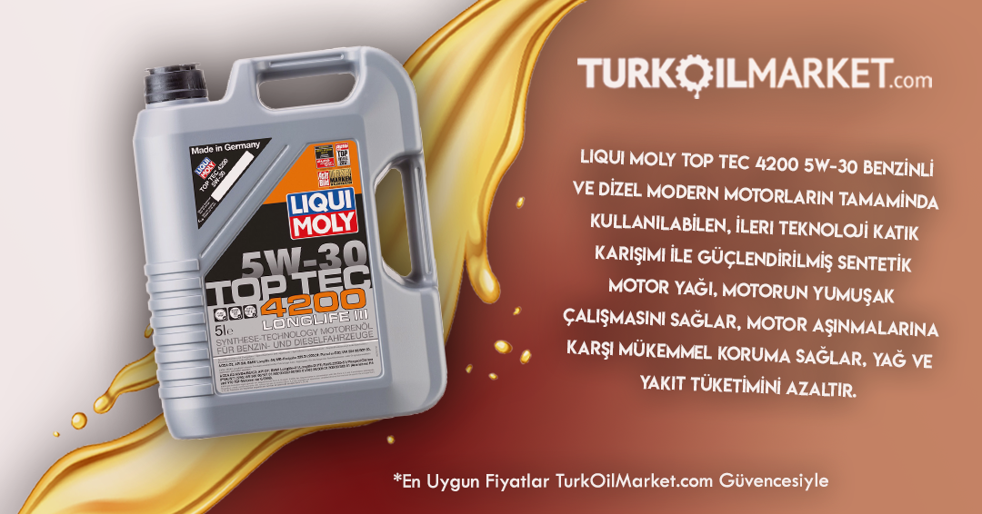 Liqui Moly Top Tec 4200 5W-30 - 5 Litre (8973) Motor Yağı fiyatı ve ...